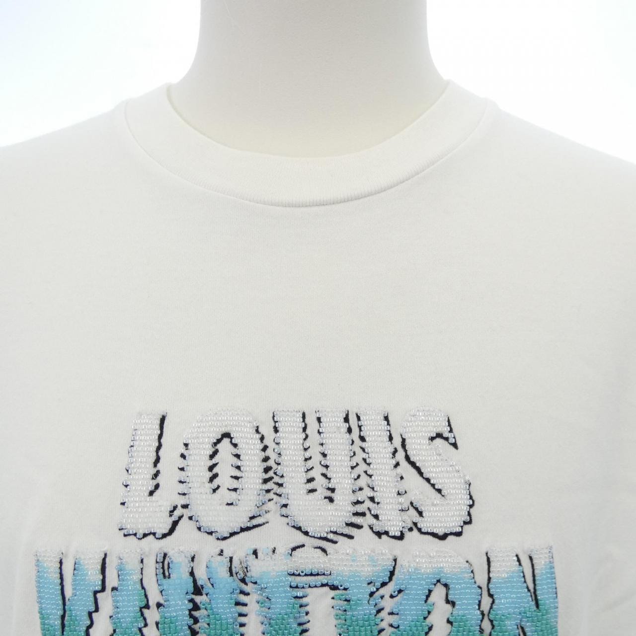 ルイヴィトン LOUIS VUITTON エンブロイダードビーズコットンTシャツ HPY35WNPG Tシャツ