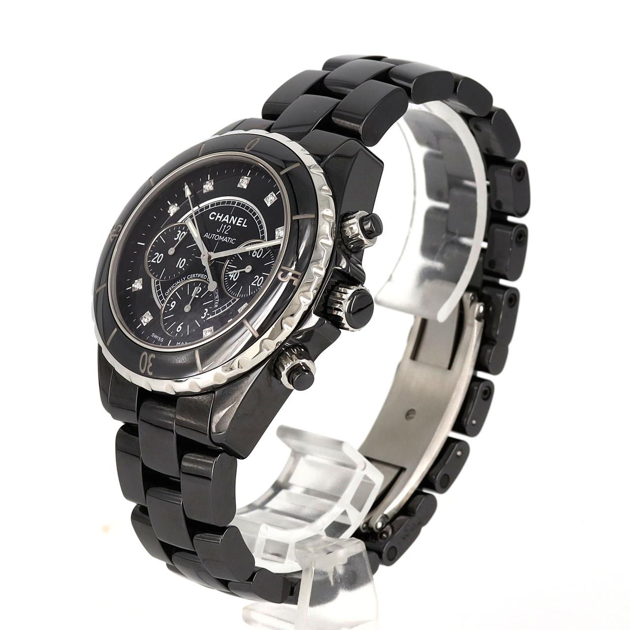 CHANEL J12 Chronograph Ceramic 9P H2419 Ceramic Automatic