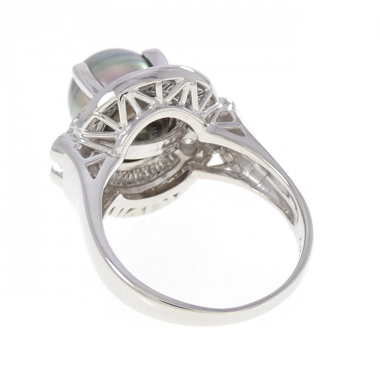 PT900 黒蝶パール リング 10.4mm