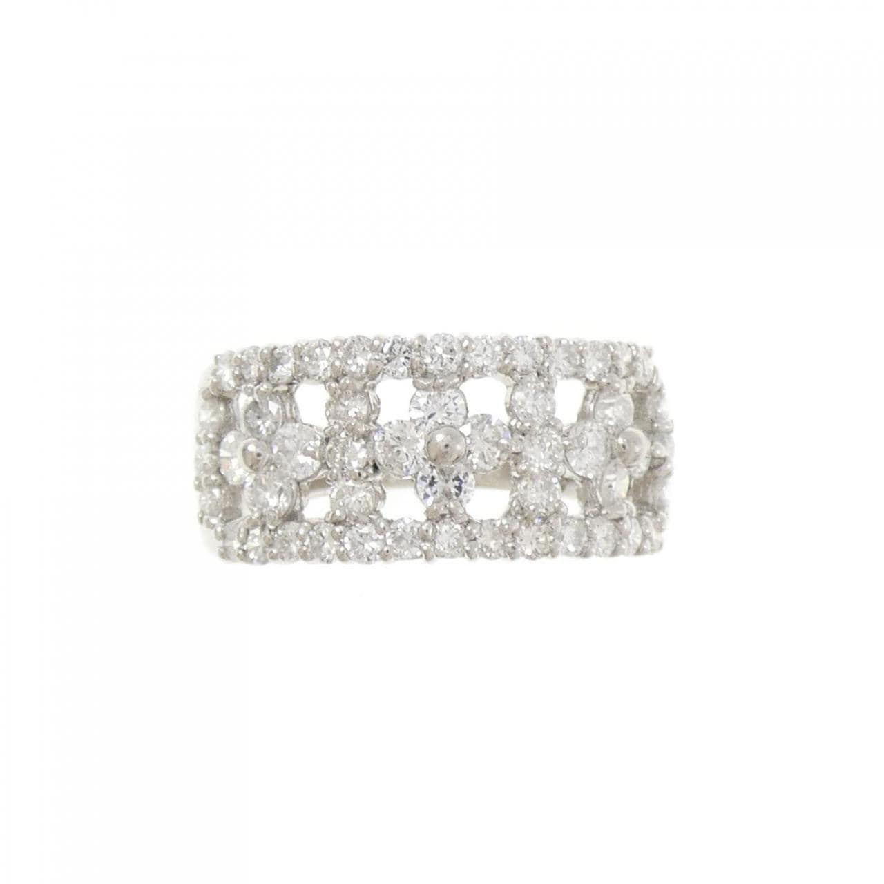 PT900 フラワー ダイヤモンド リング 1.00CT