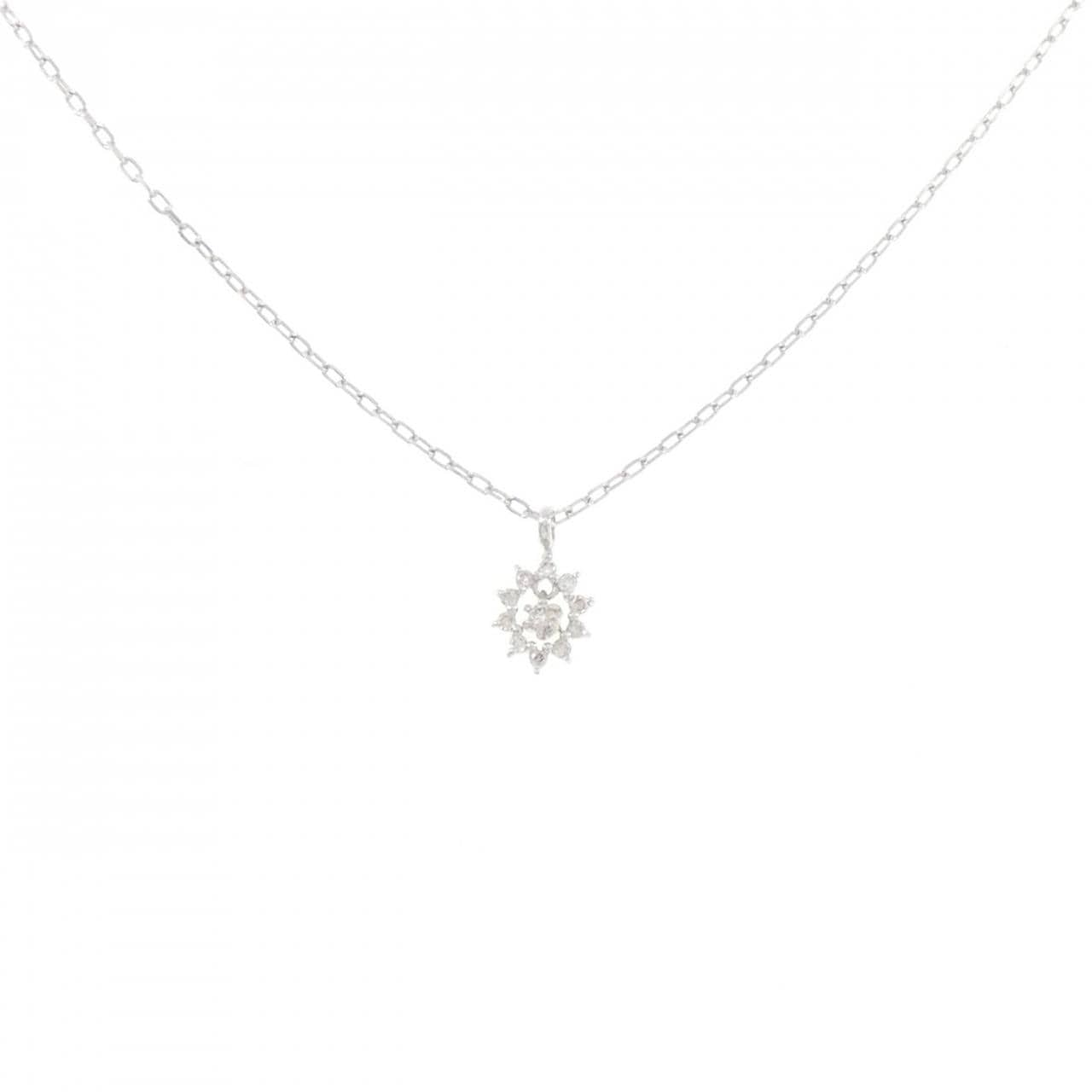 K10WG ダイヤモンド ネックレス 0.06CT