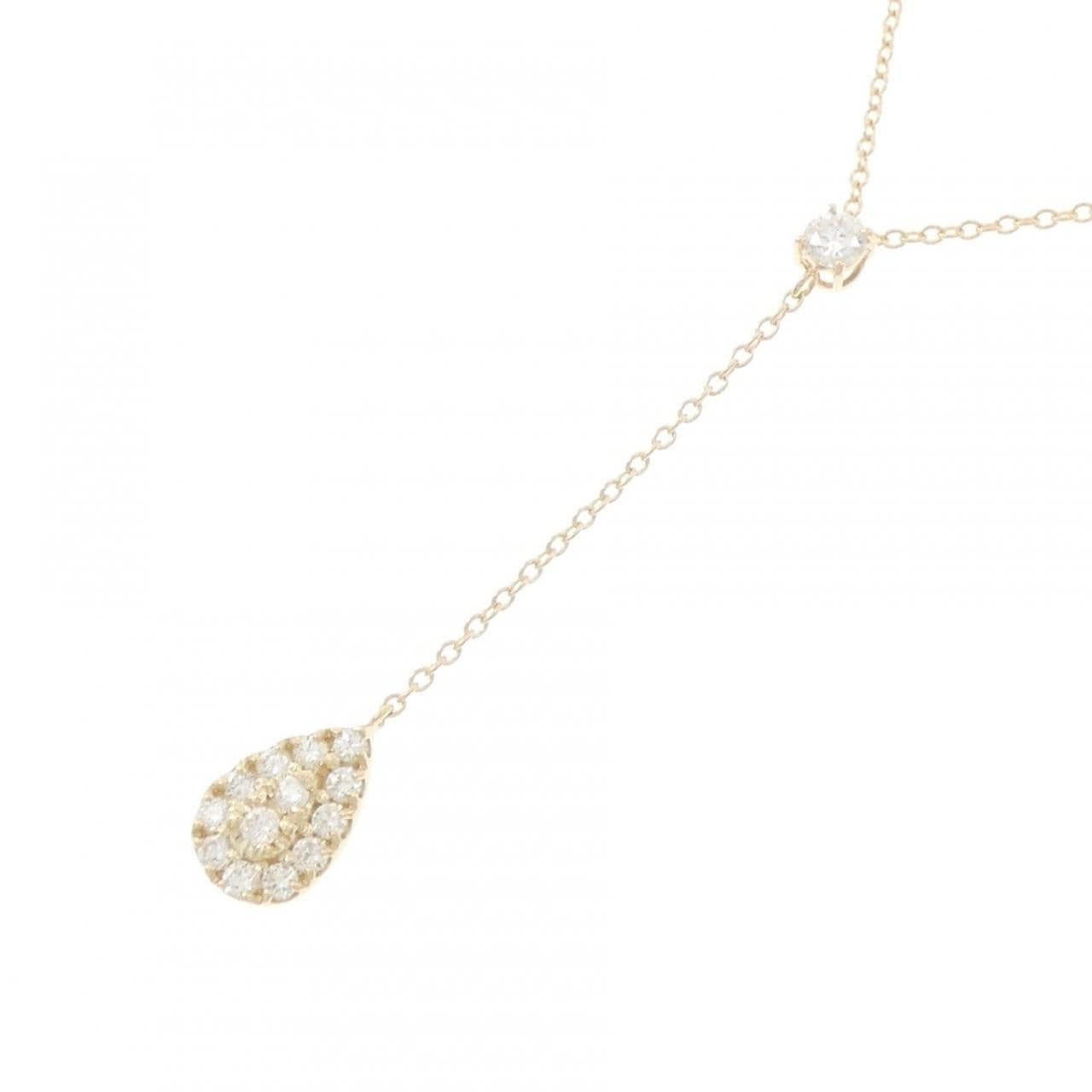 【リメイク】K10YG ダイヤモンド ネックレス 0.30CT