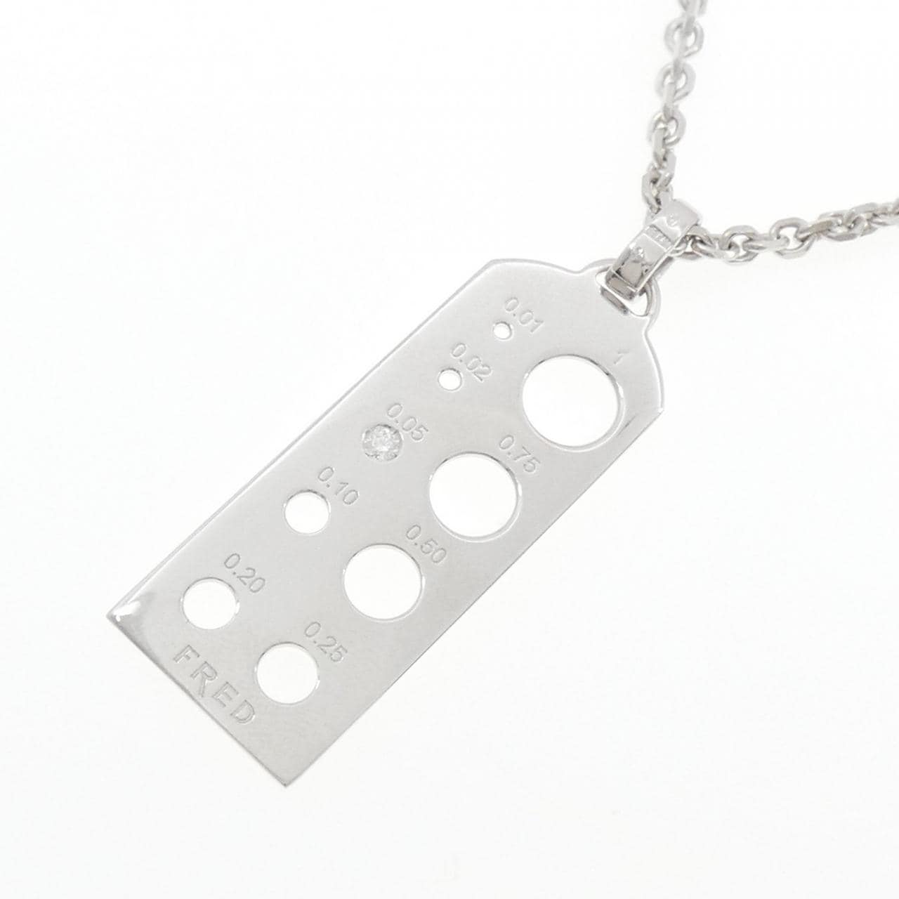 フレッド ケージタグ ネックレス 0.05CT