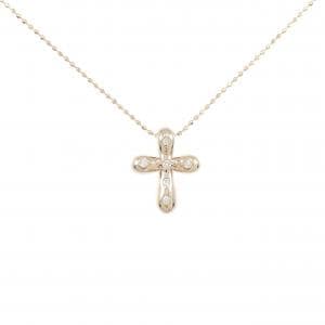 セイレーン　アズーロ クロス ダイヤモンド ネックレス 0.06CT