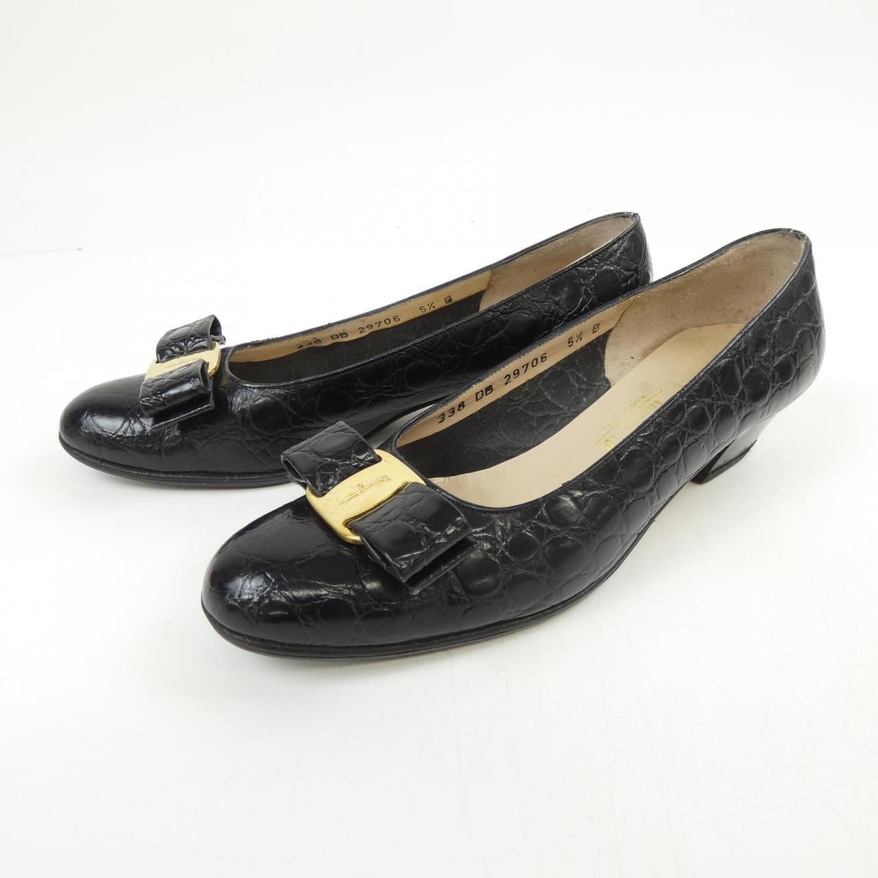 【ヴィンテージ】サルヴァトーレフェラガモ SALVATORE FERRAGAMO 29706 パンプス