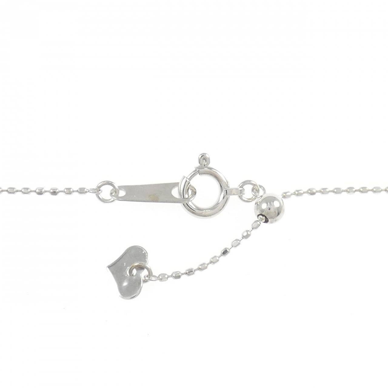 K18WG ハート ダイヤモンド ネックレス 1.00CT