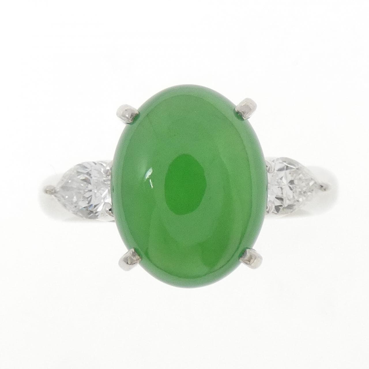 PT900 ヒスイ リング 5.19CT