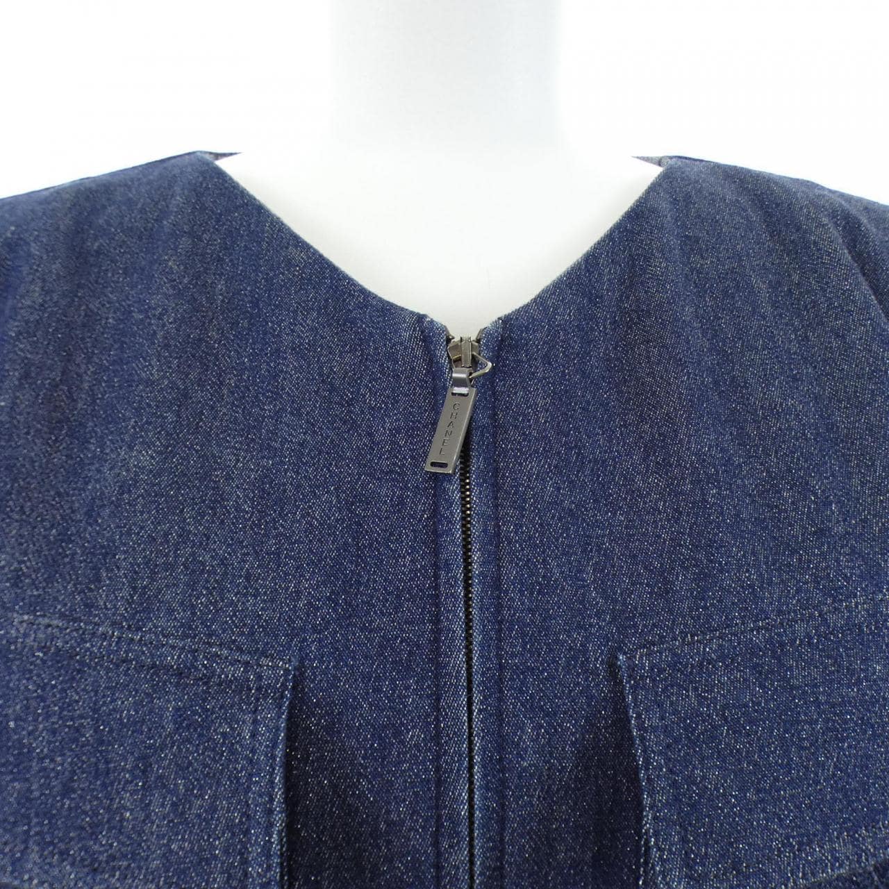 【ヴィンテージ】シャネル CHANEL IDENTFICATION P14592V08345 00C デニムジャケット
