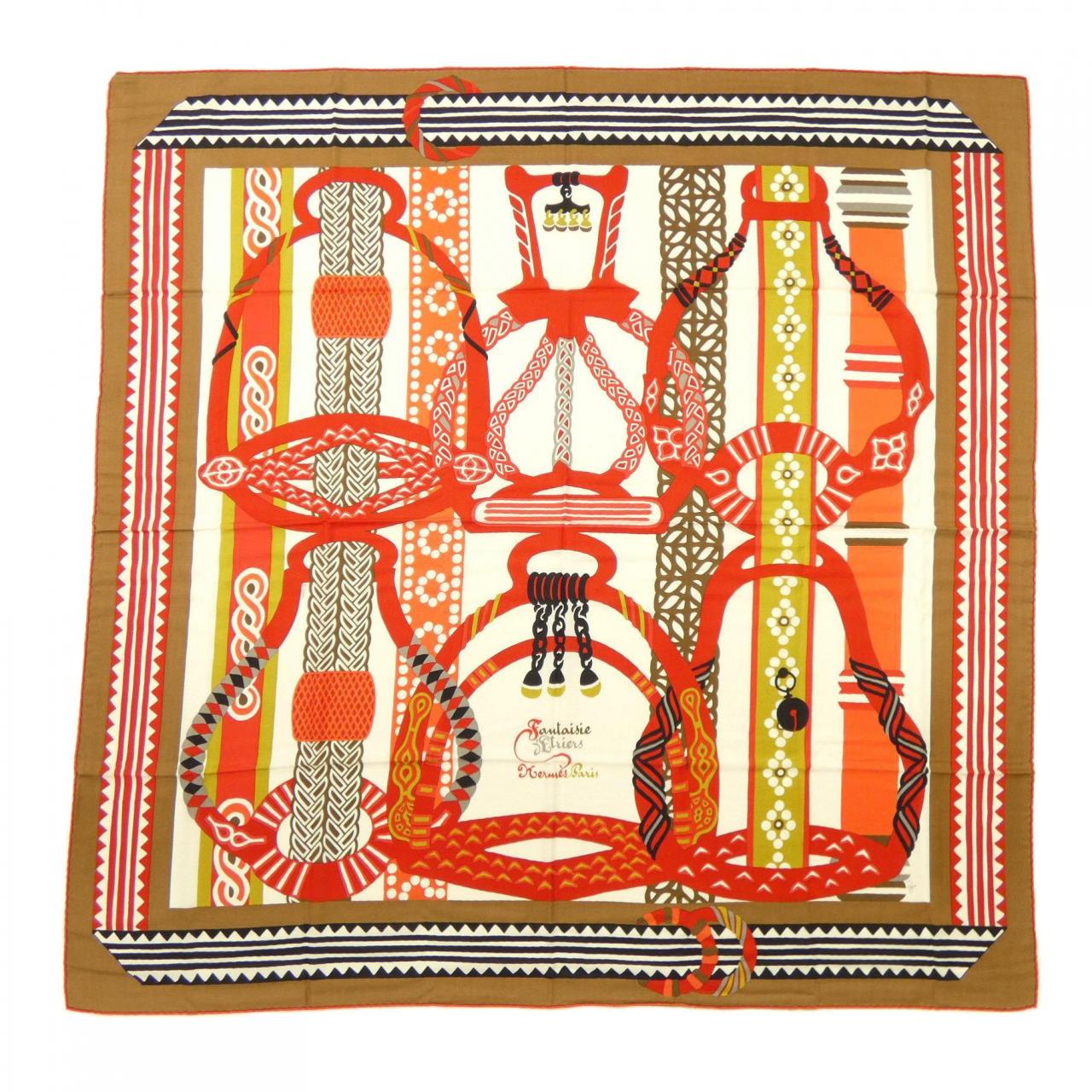 エルメス HERMES FANTAISIE D`ETRIERS H243921S カレジェアン140 ショール