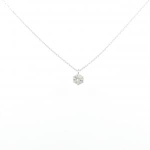 PT900/PT850 ソリティア ダイヤモンド ネックレス 0.11CT