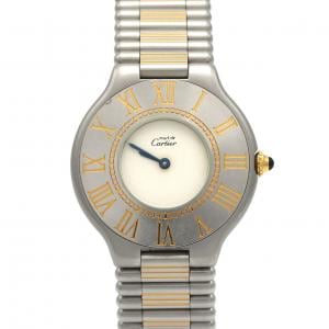 [现状特惠价] Cartier Must 21 LM 双色腕表 83090171 SSxGP石英
