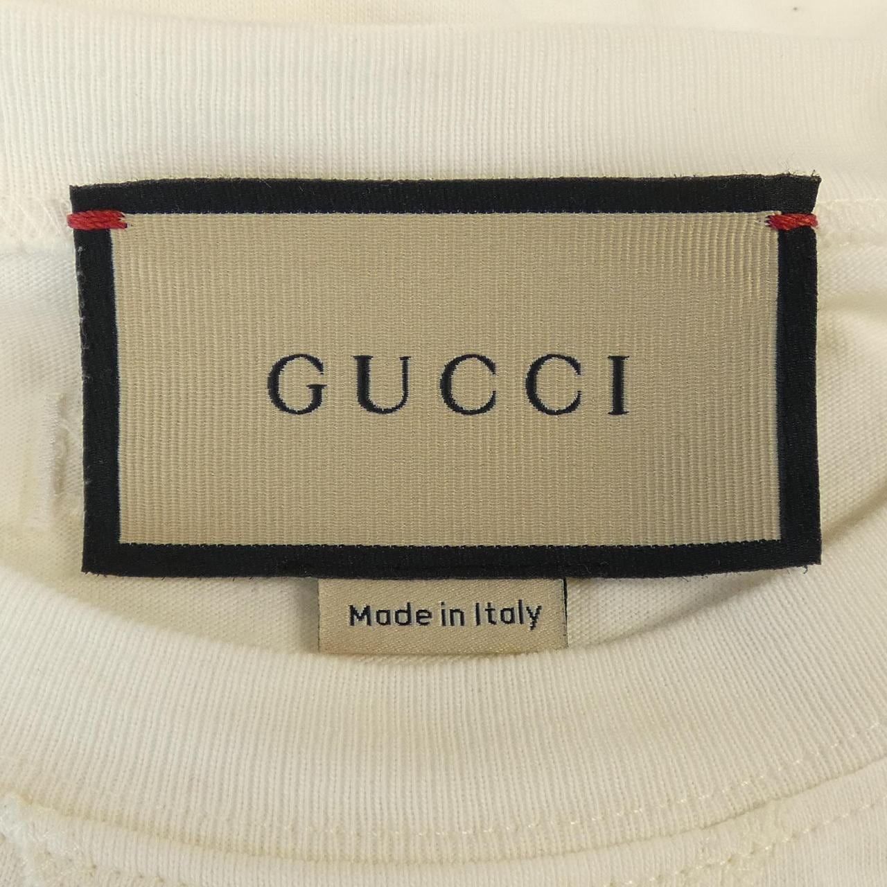 グッチ GUCCI ウェブ ストライプ付きコットンジャージーTシャツ 768441 XJF3T Tシャツ