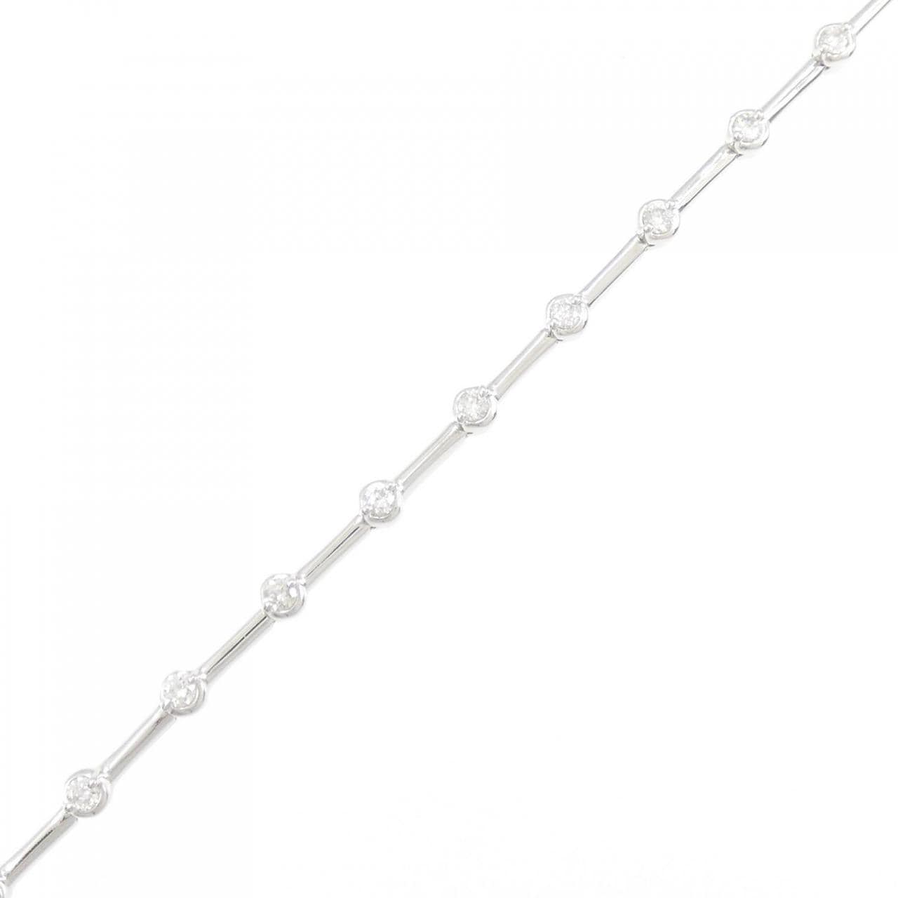 K18WG Diamond bracelet 0.50CT