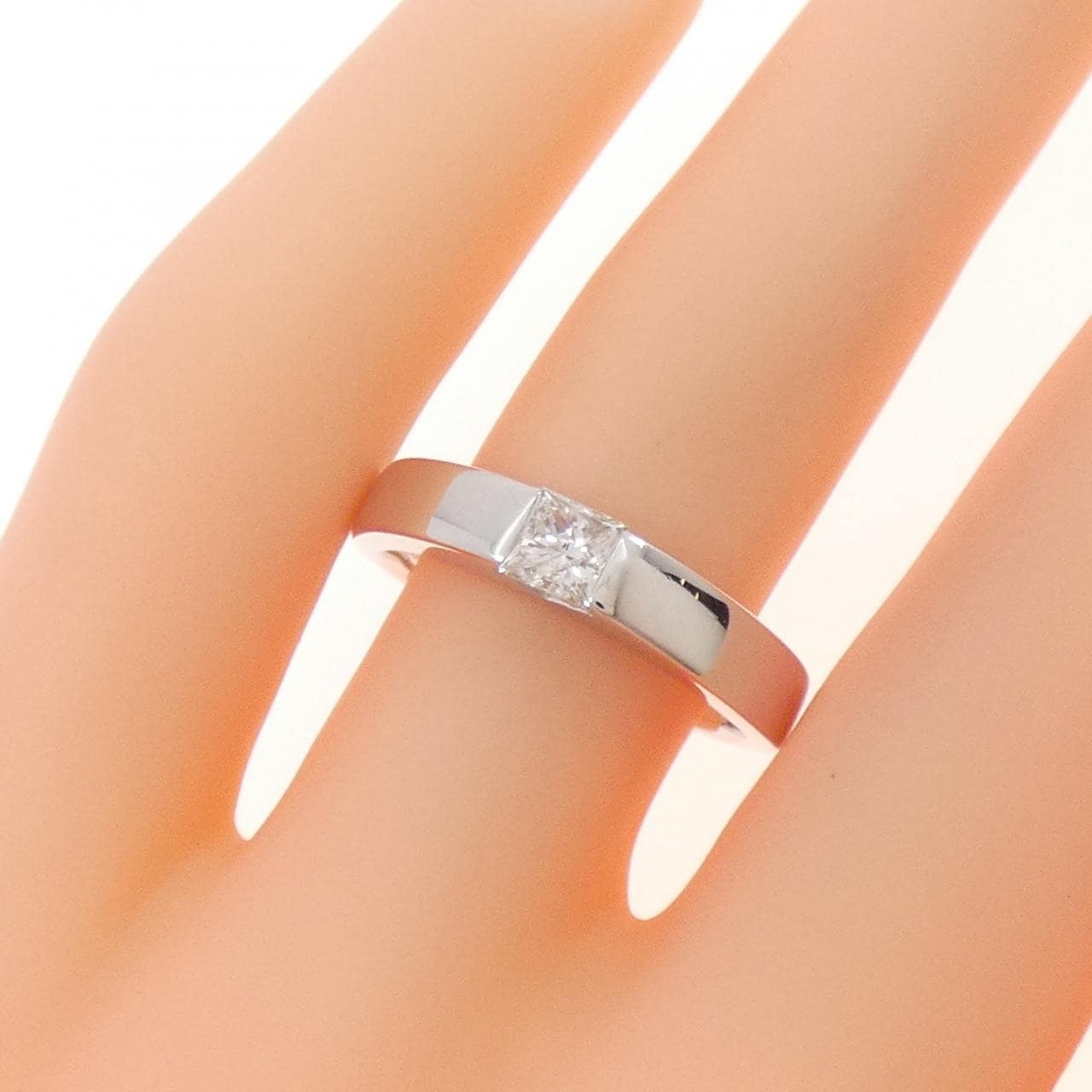 K18WG ダイヤモンド リング 0.368CT