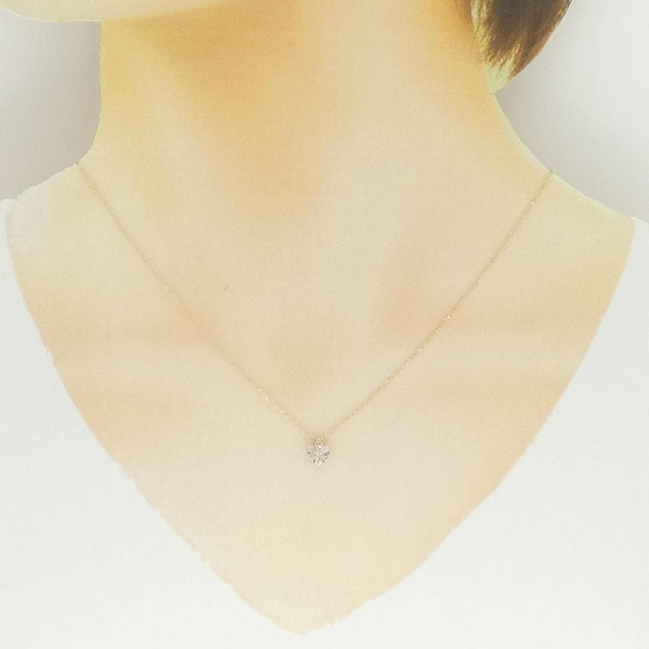 K10PG ダイヤモンド ネックレス 0.21CT