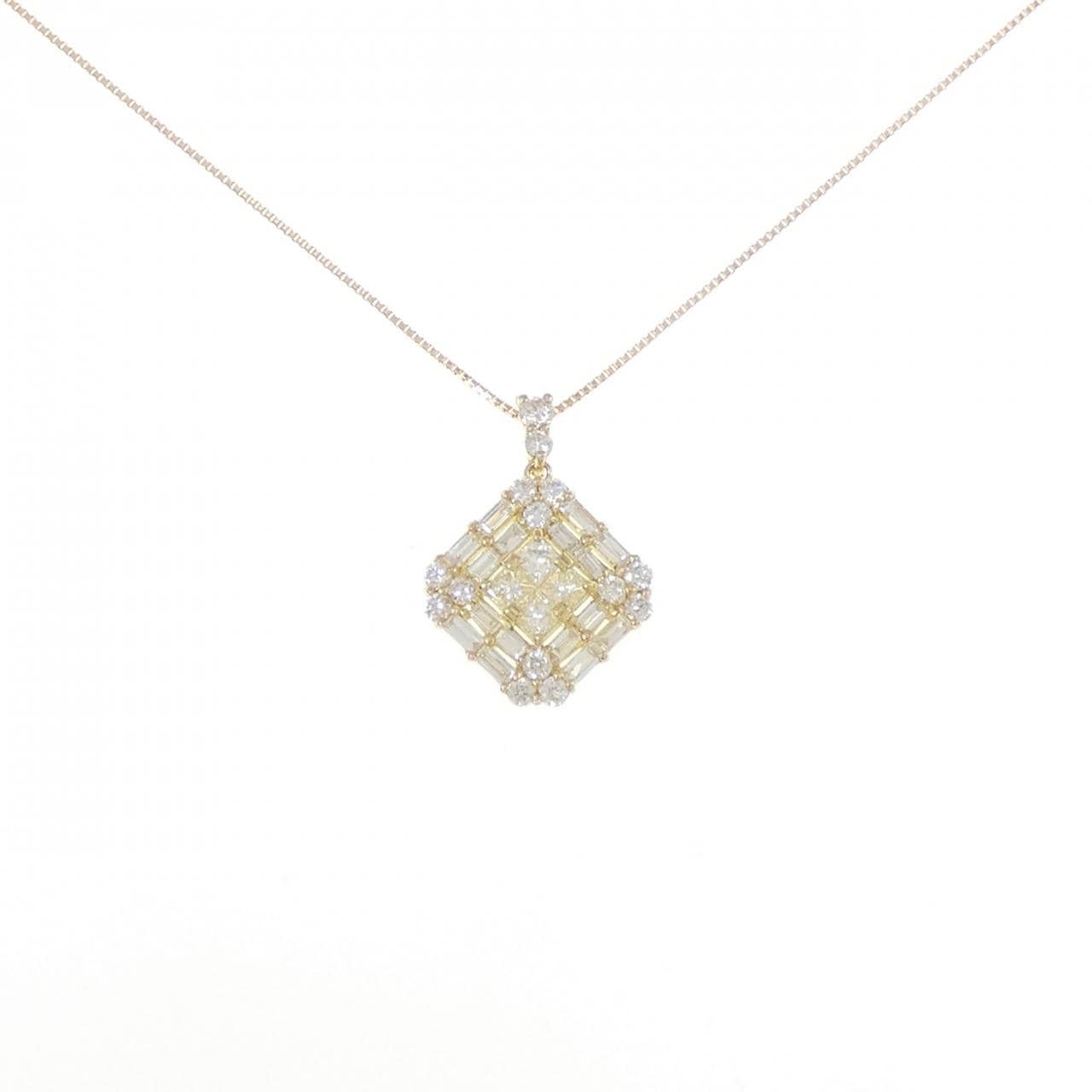 [新品] K18YG鑽石項鍊 1.00CT