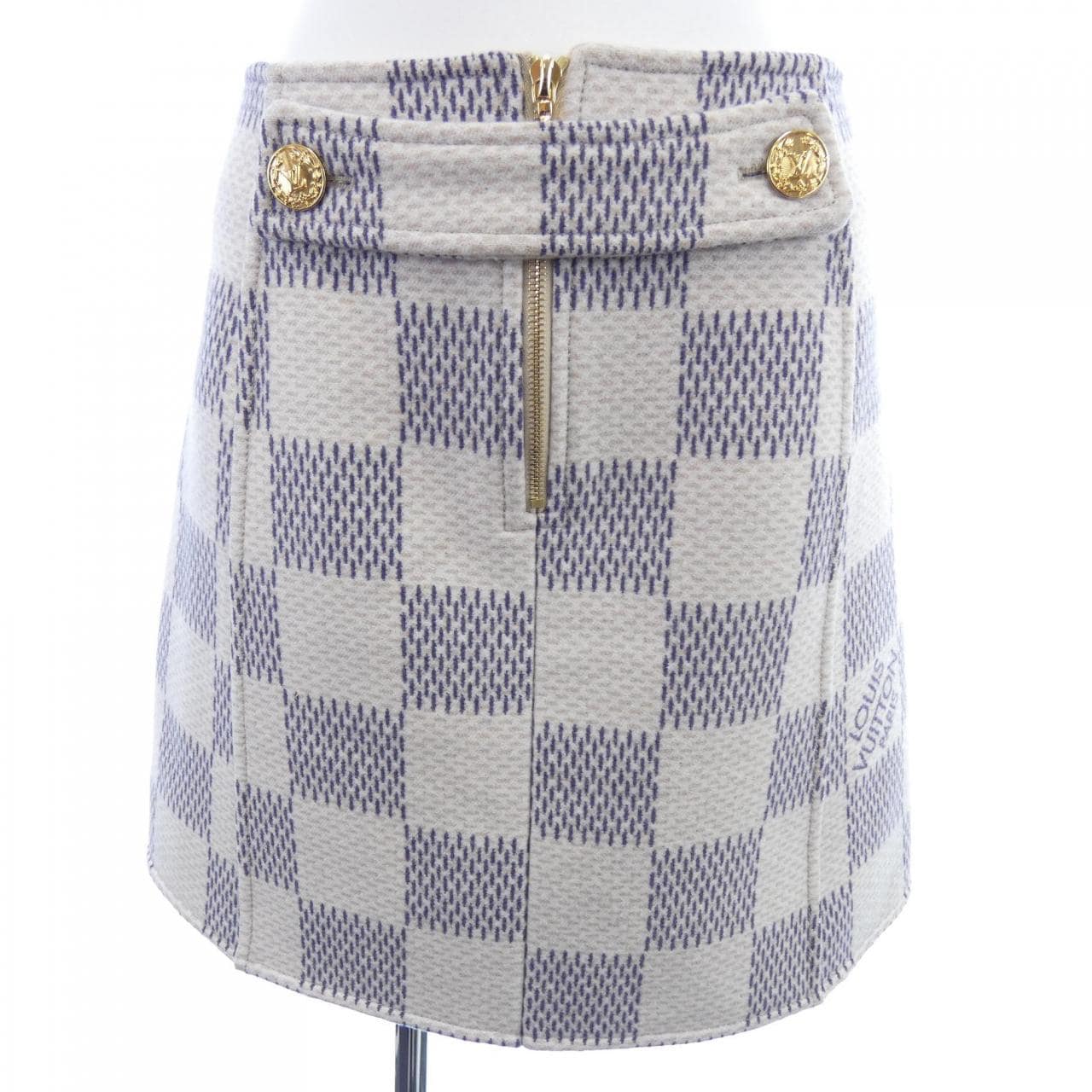 ルイヴィトン LOUIS VUITTON ダブルフェイスダミエアズール FMSK19KG1 スカート