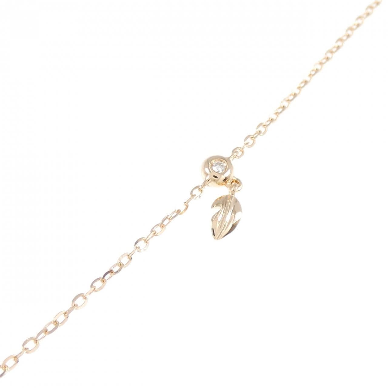 750PG ダイヤモンド ネックレス 0.10CT