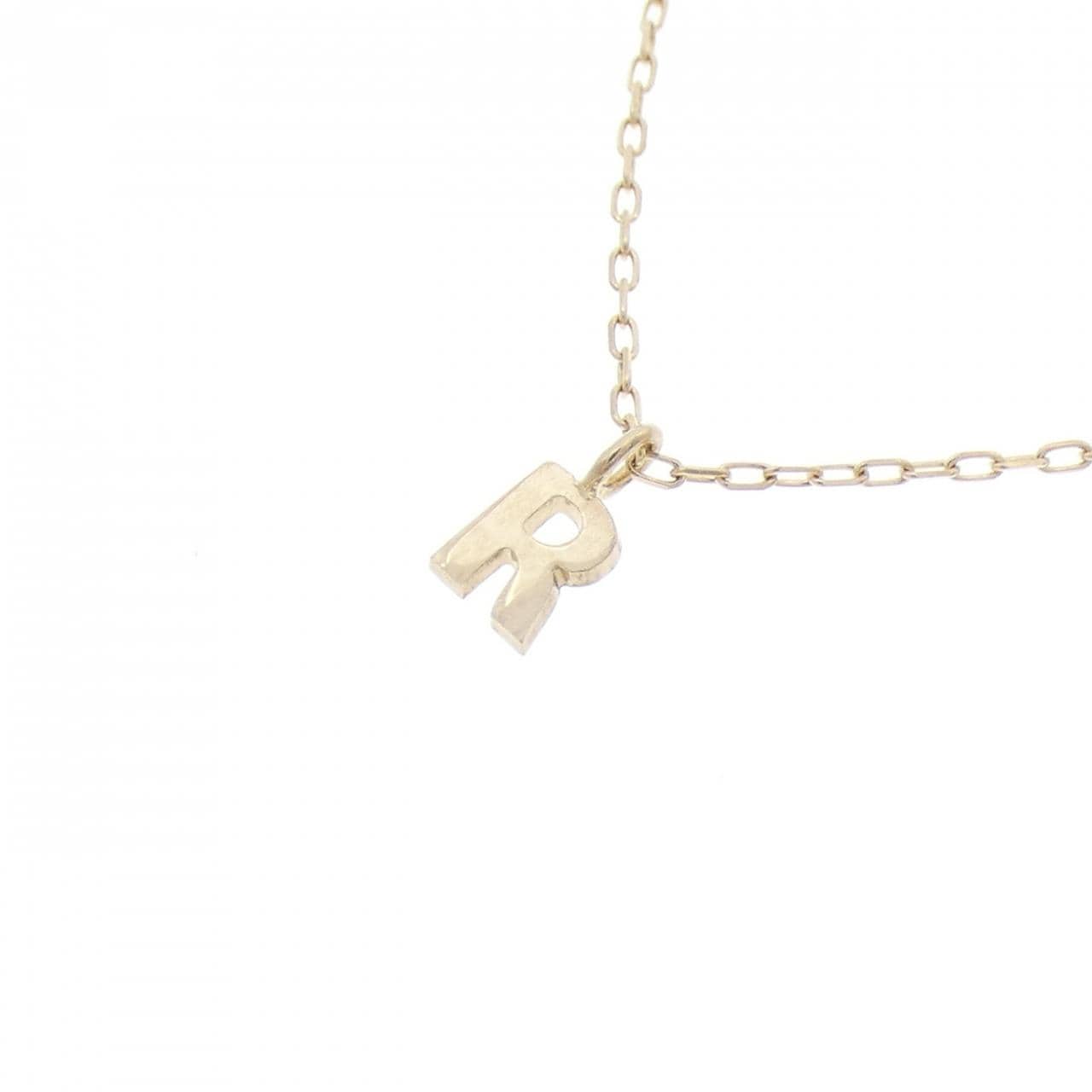 K10YG イニシャルR ネックレス