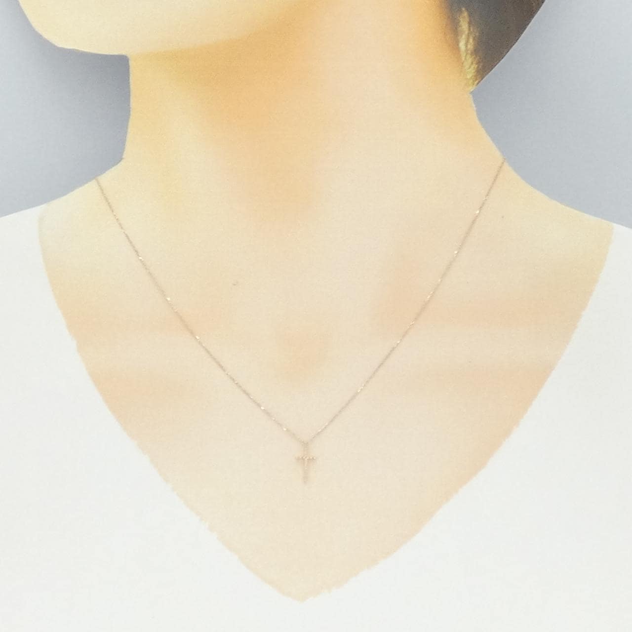 K10PG クロス ネックレス