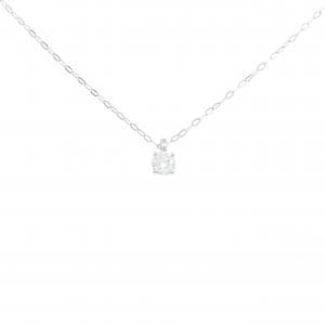 PT950 ソリティア ダイヤモンド ネックレス 0.193CT