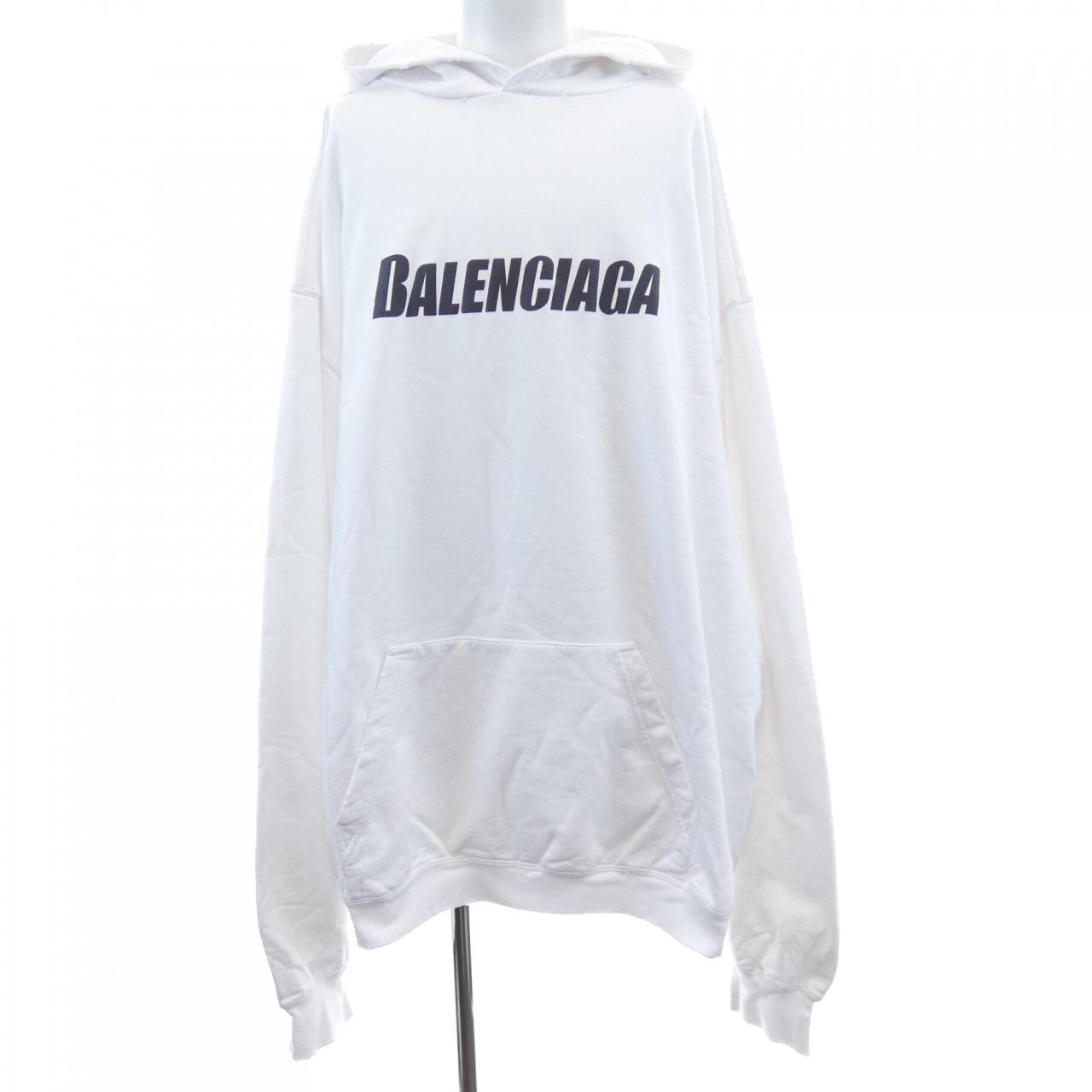 バレンシアガ BALENCIAGA DESTROYED LOGO PRINT HOODIE 729361 TNVL2 UNISEX パーカー
