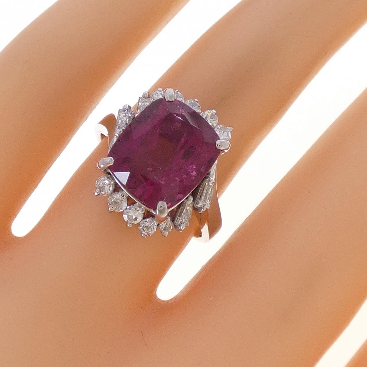 PT900 ルベライトトルマリン リング 5.40CT