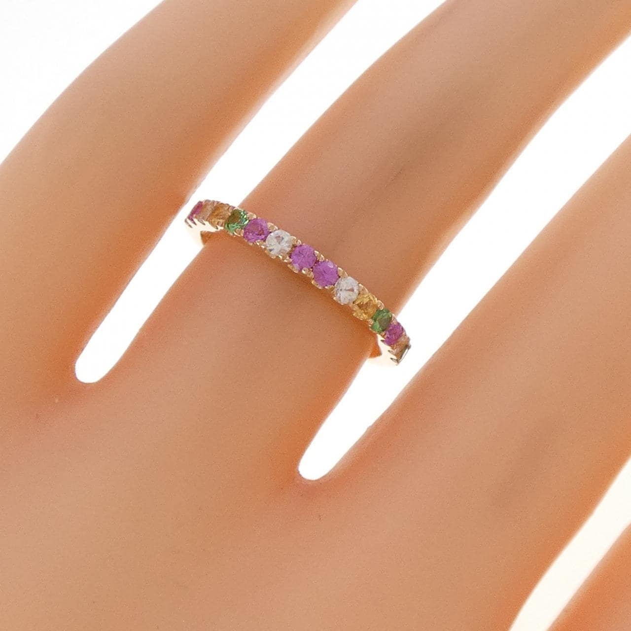 K18PG サファイヤ リング 0.45CT