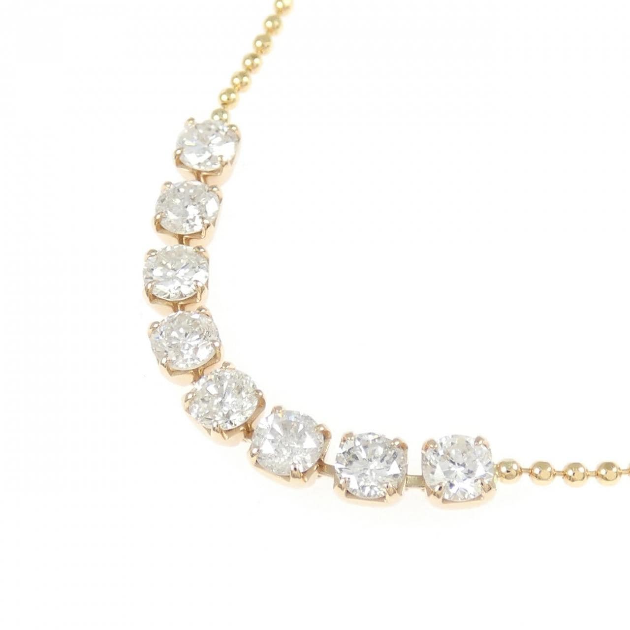 K18PG ダイヤモンド ネックレス 1.00CT