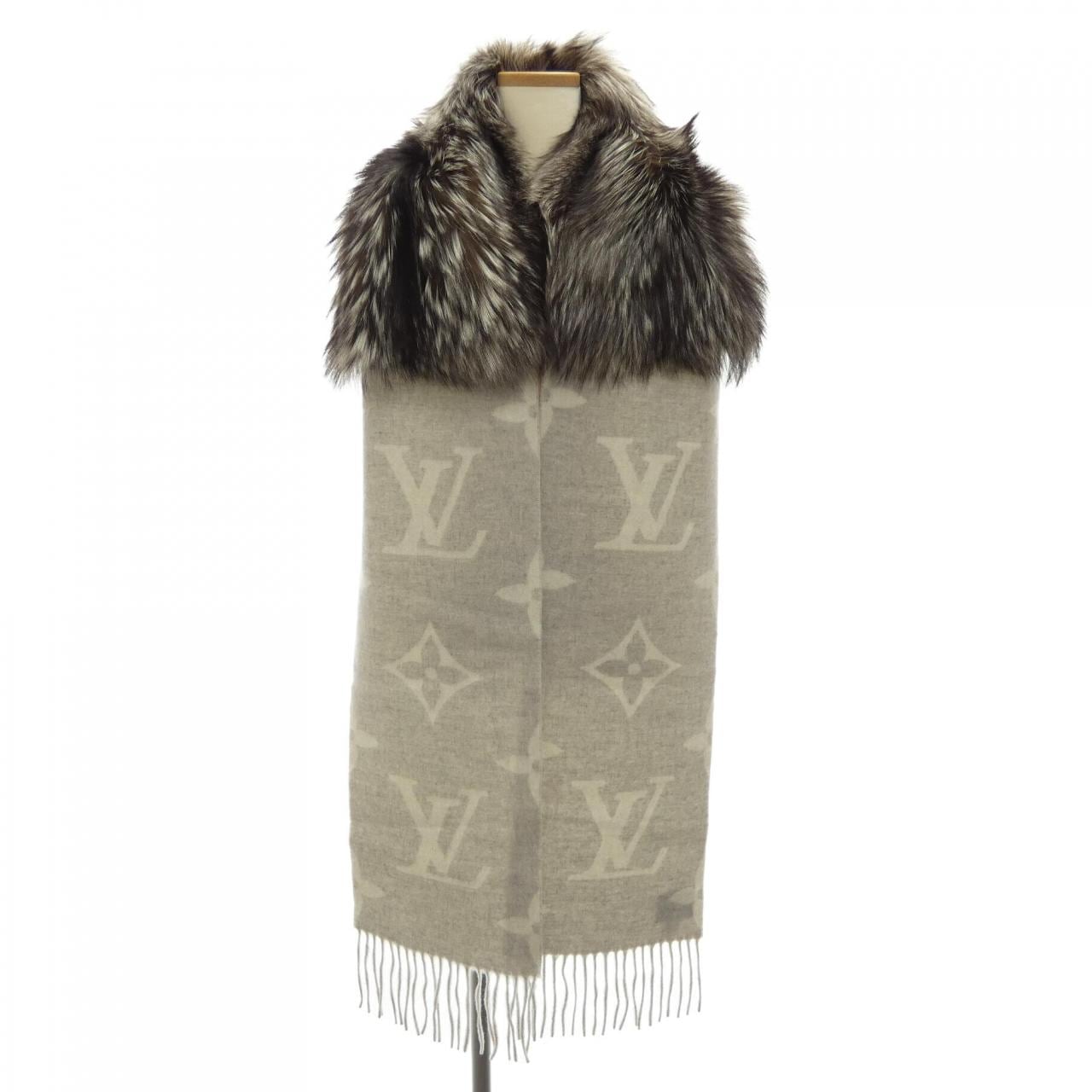 ルイヴィトン LOUIS VUITTON エシャルプ レイキャビック ファー M70722 MUFFLER