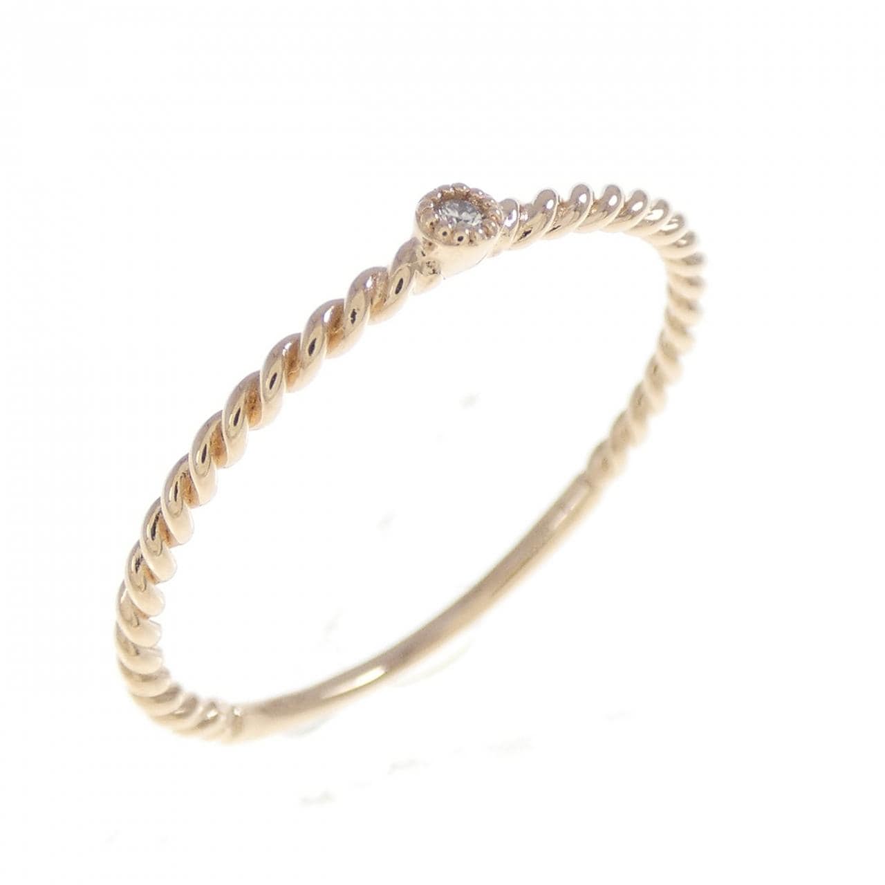 K18PG ダイヤモンド リング 0.01CT
