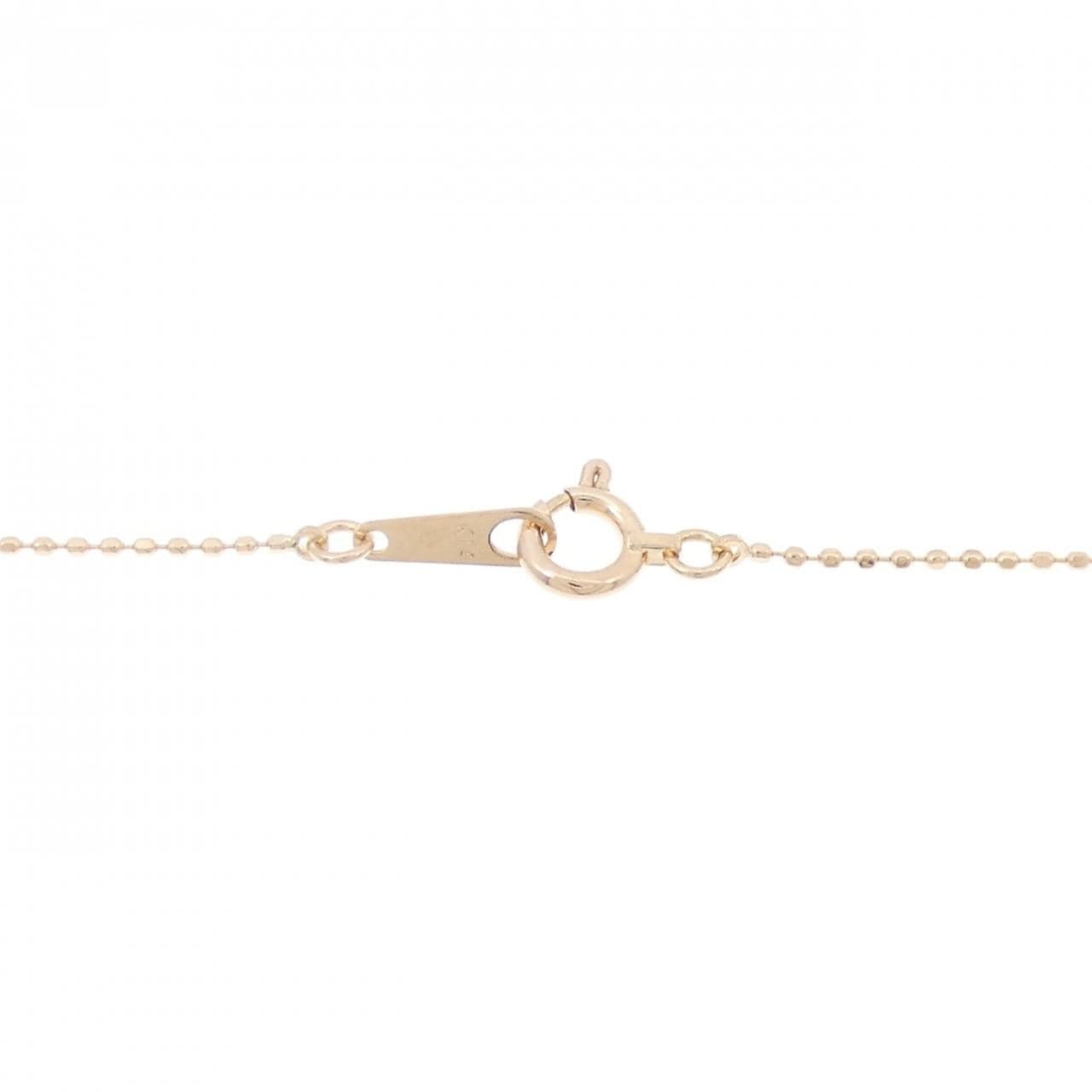 K14PG ダイヤモンド ネックレス 0.10CT