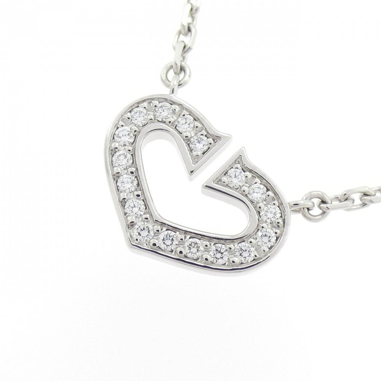 Cartier C heart项链