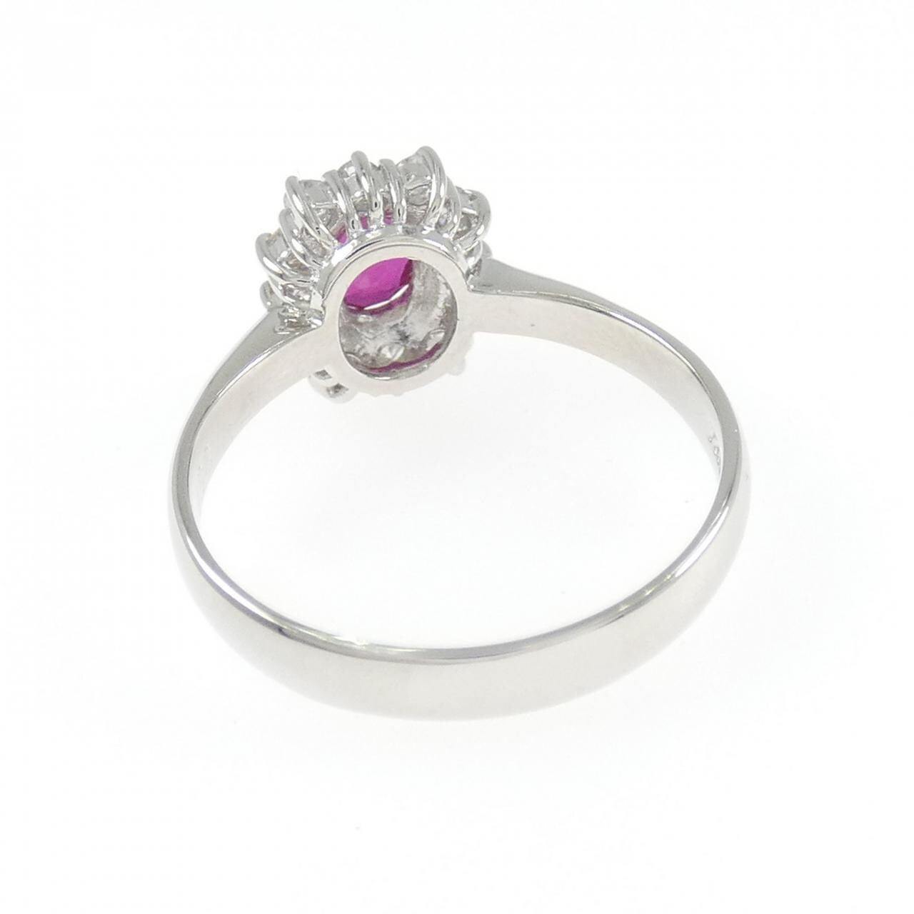 PT900 ルビー リング 0.51CT