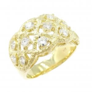 K18YG ダイヤモンド リング 0.78CT