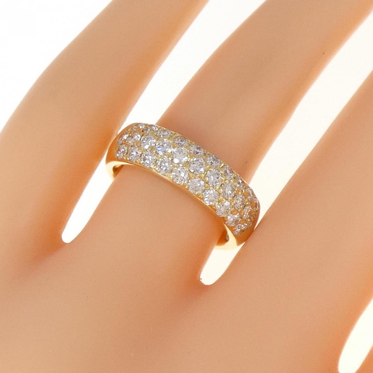 コメ兵｜K18YG パヴェ ダイヤモンド リング 1.05CT｜ジュエリー