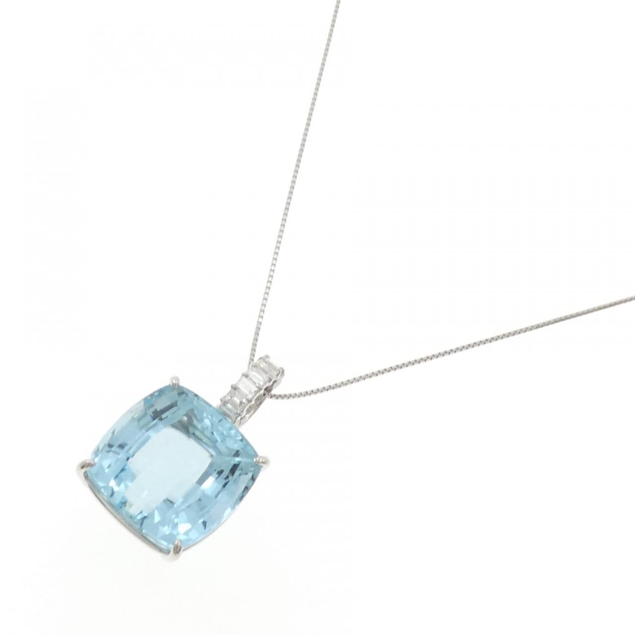 PT900/PT850 アクアマリン ネックレス 28.00CT