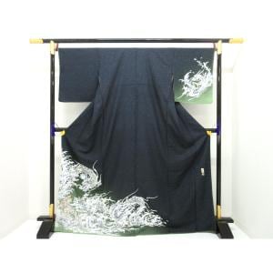 【新品】訪問着　友禅銀彩加工【和田光正】