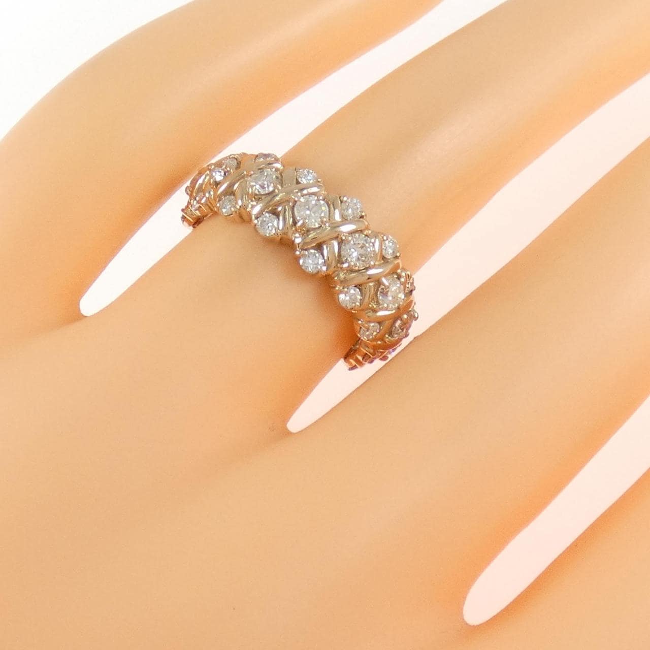 K18PG ダイヤモンド リング 1.00CT