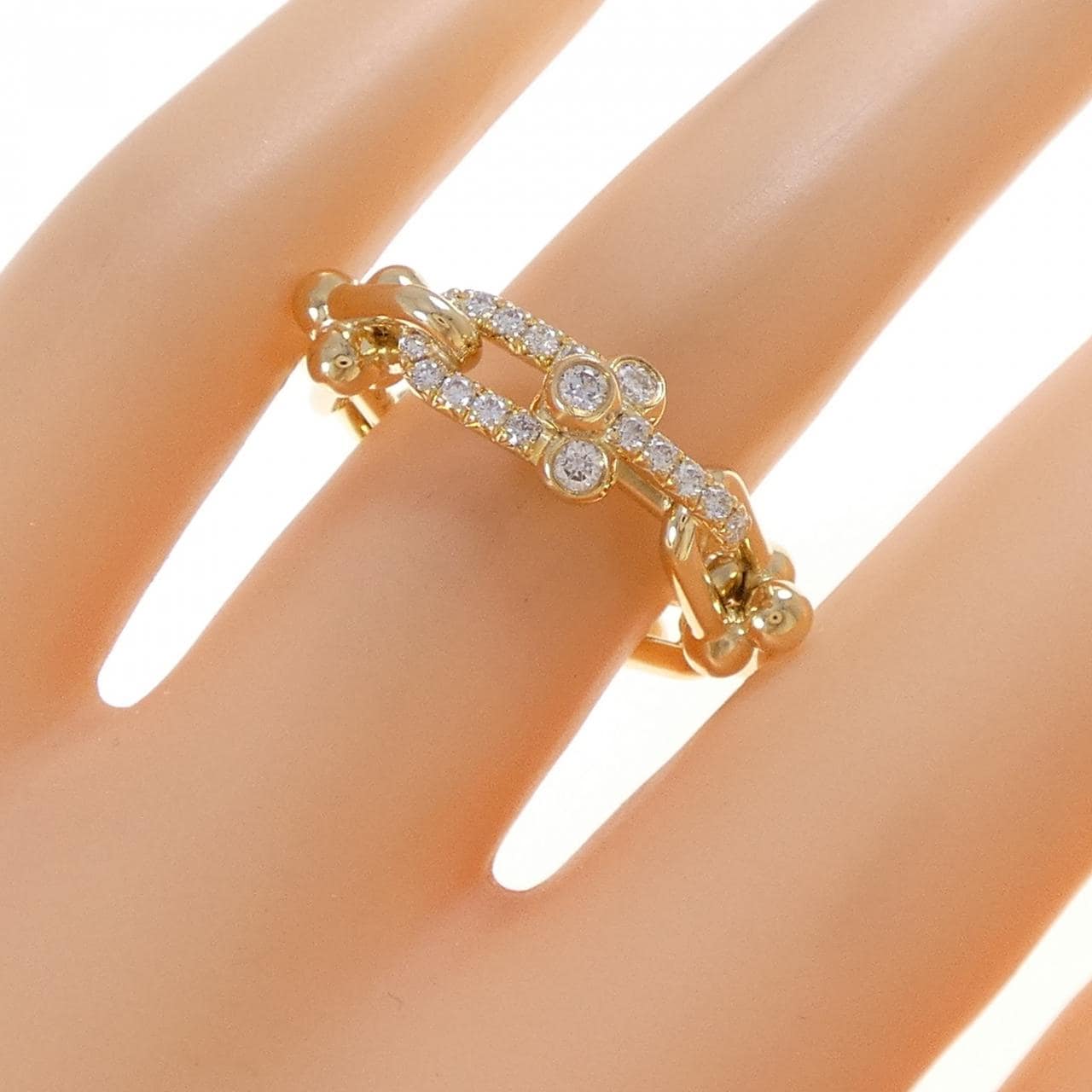 TIFFANY小号链接戒指 0.26CT