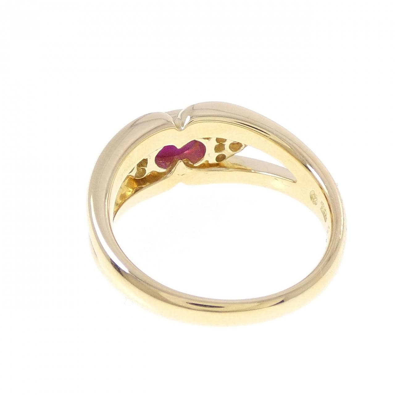 750YG ルビー リング 0.76CT