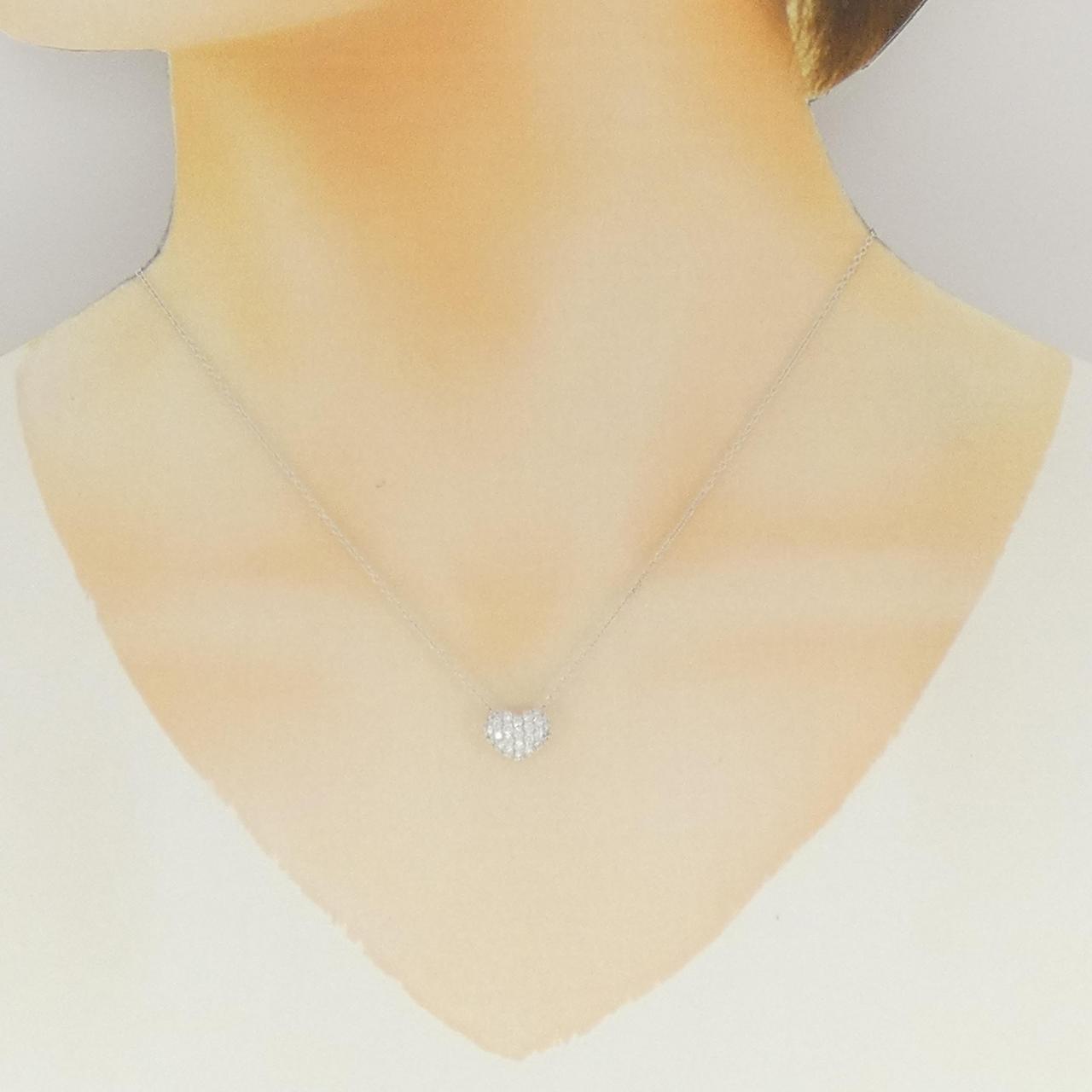 ポンテヴェキオ ハート ネックレス 0.40CT