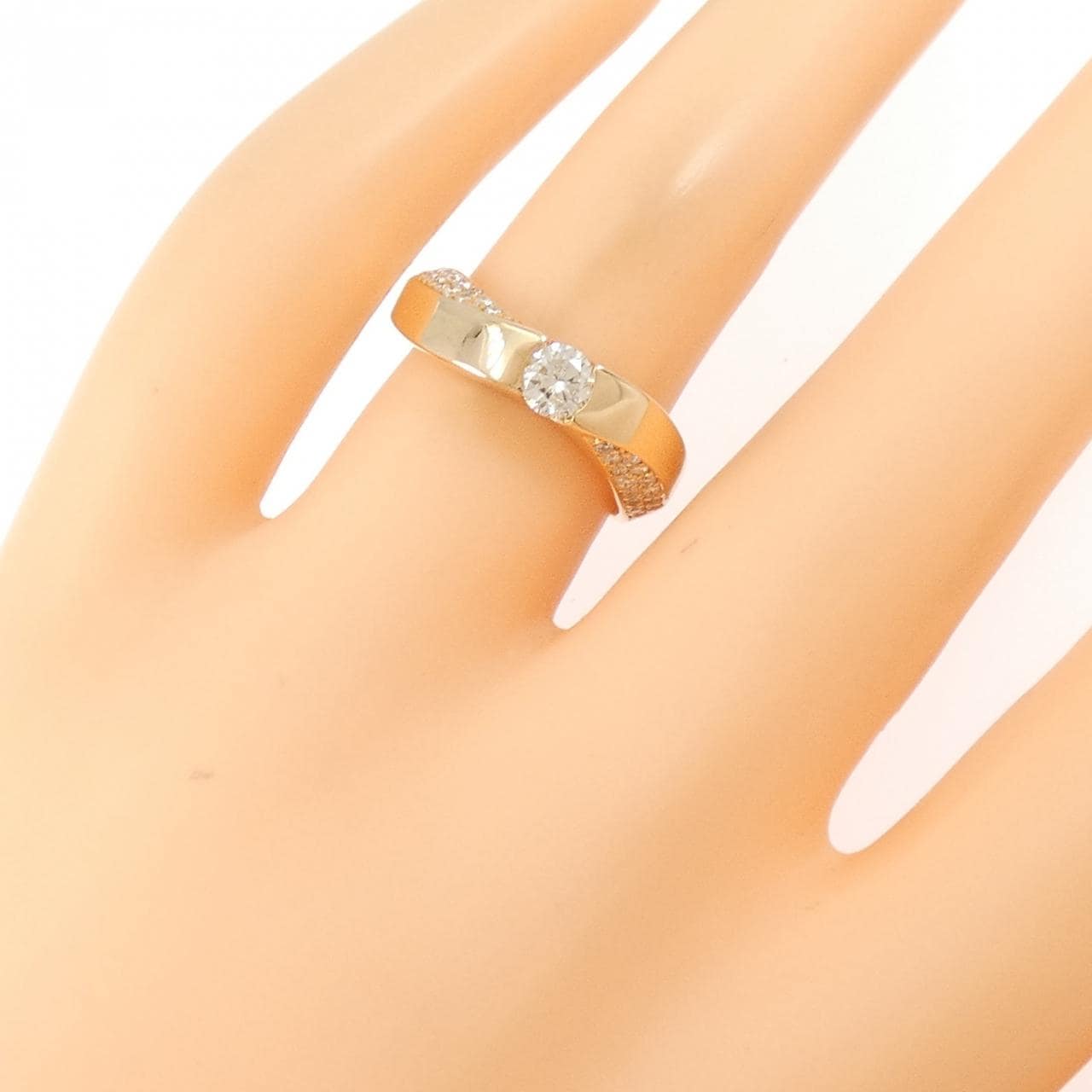 K18PG ダイヤモンド リング 0.267CT