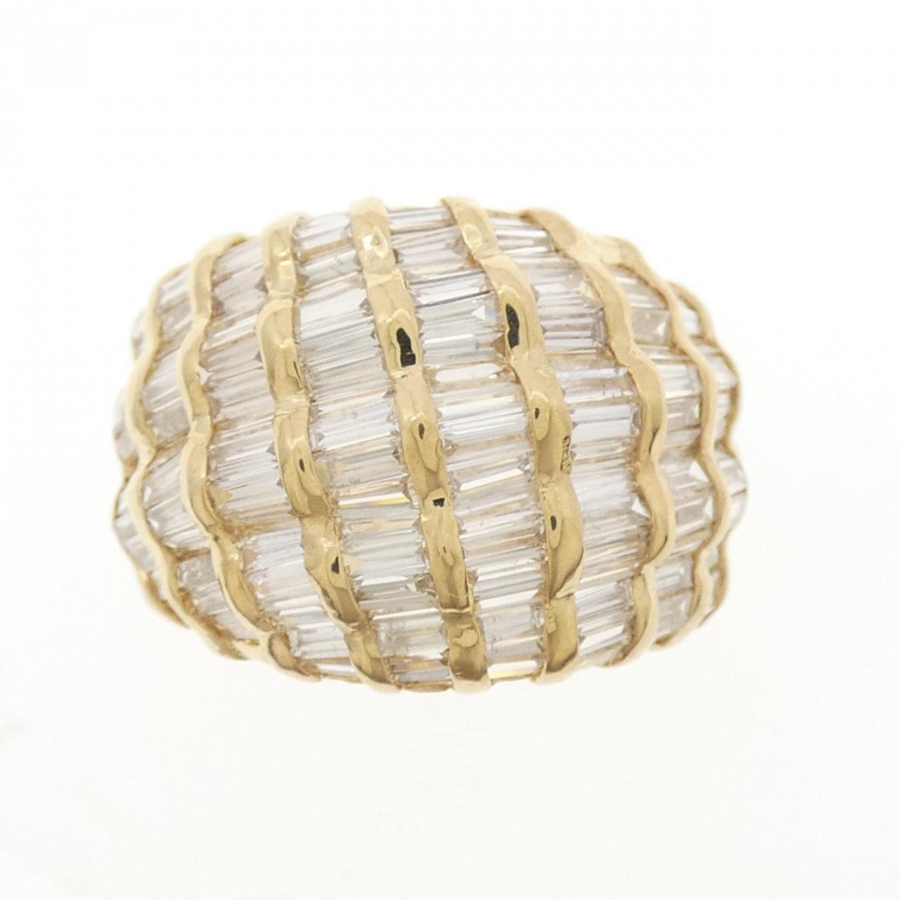 K18YG ダイヤモンド リング 3.04CT