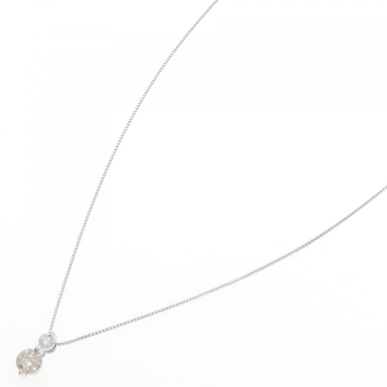 K18WG ダイヤモンド ネックレス 0.50CT