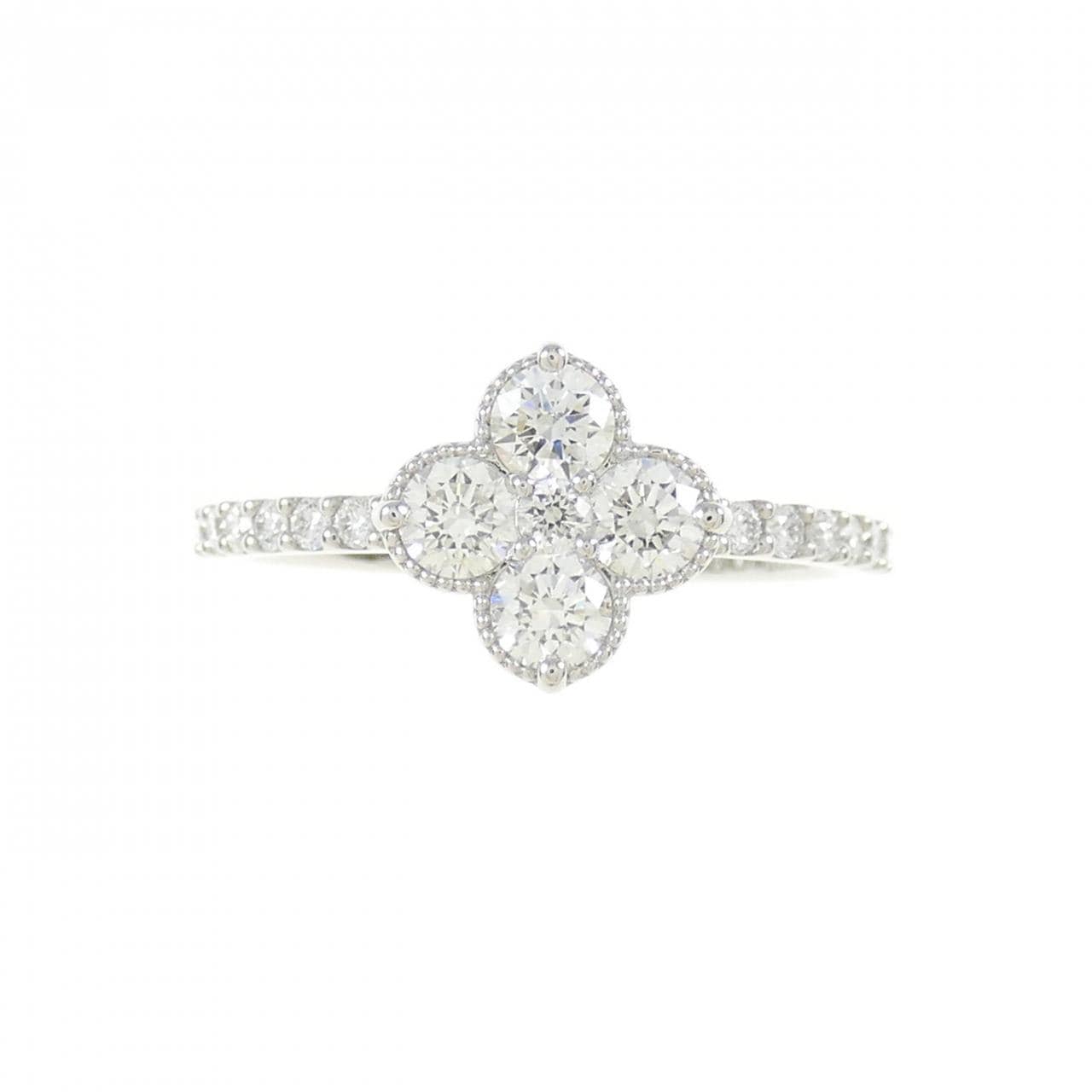 [BRAND NEW] PT Flower Diamond Ring 0.388CT