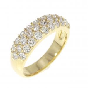 K18YG パヴェ ダイヤモンド リング 1.00CT