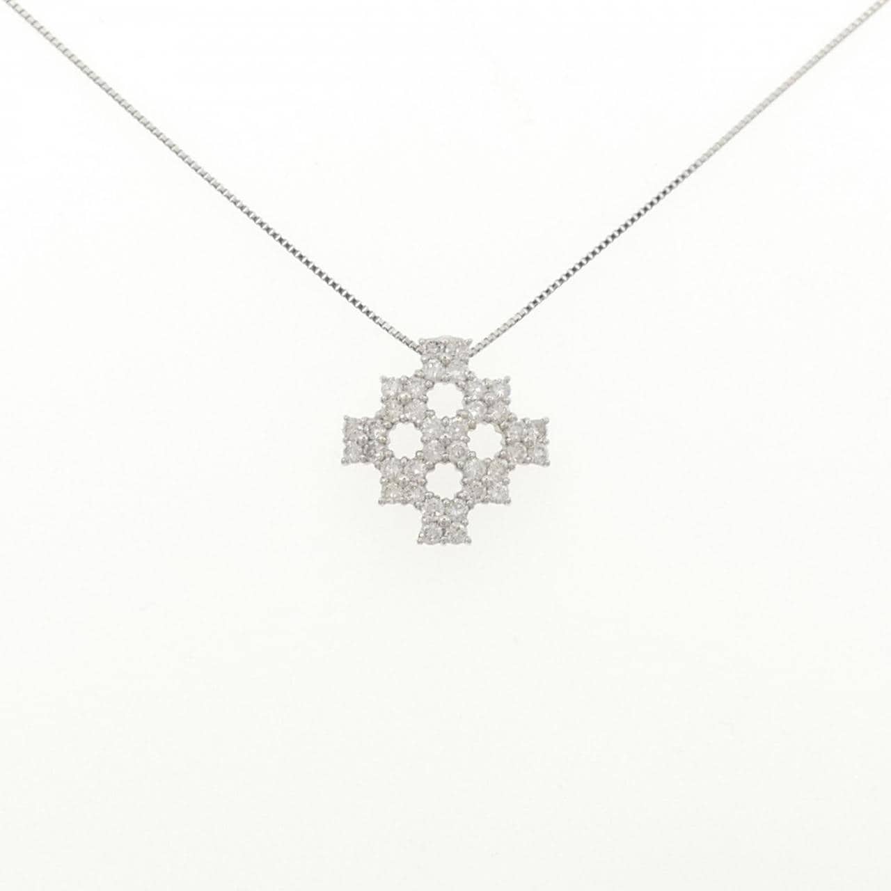 PT900/PT850 ダイヤモンド ネックレス 1.00CT