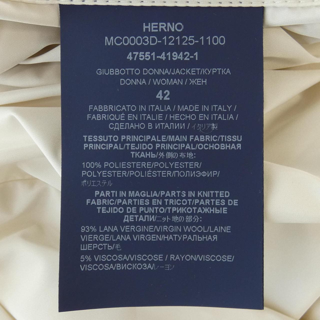 ヘルノ Herno MC0003D ジャケット