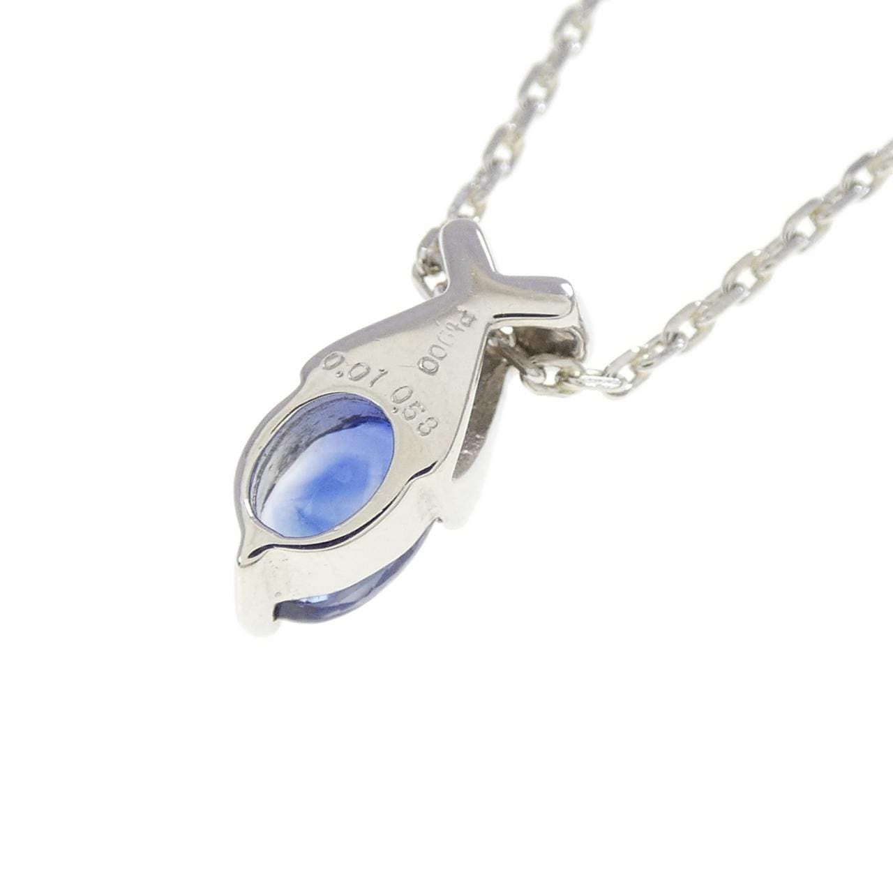 PT900/PM サファイヤ ネックレス 0.58CT